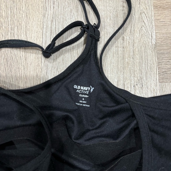 Old Navy Active Cloud Go-Dry Black Romper Size L - Picture 3 of 6